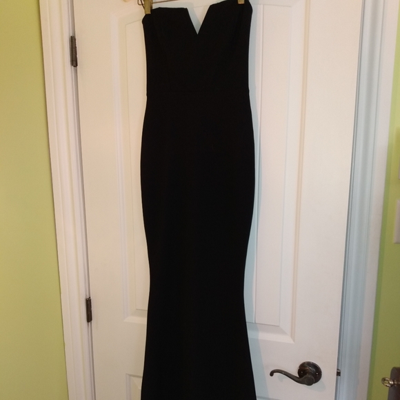 Strapless black dress mermaid style - Picture 5 of 5